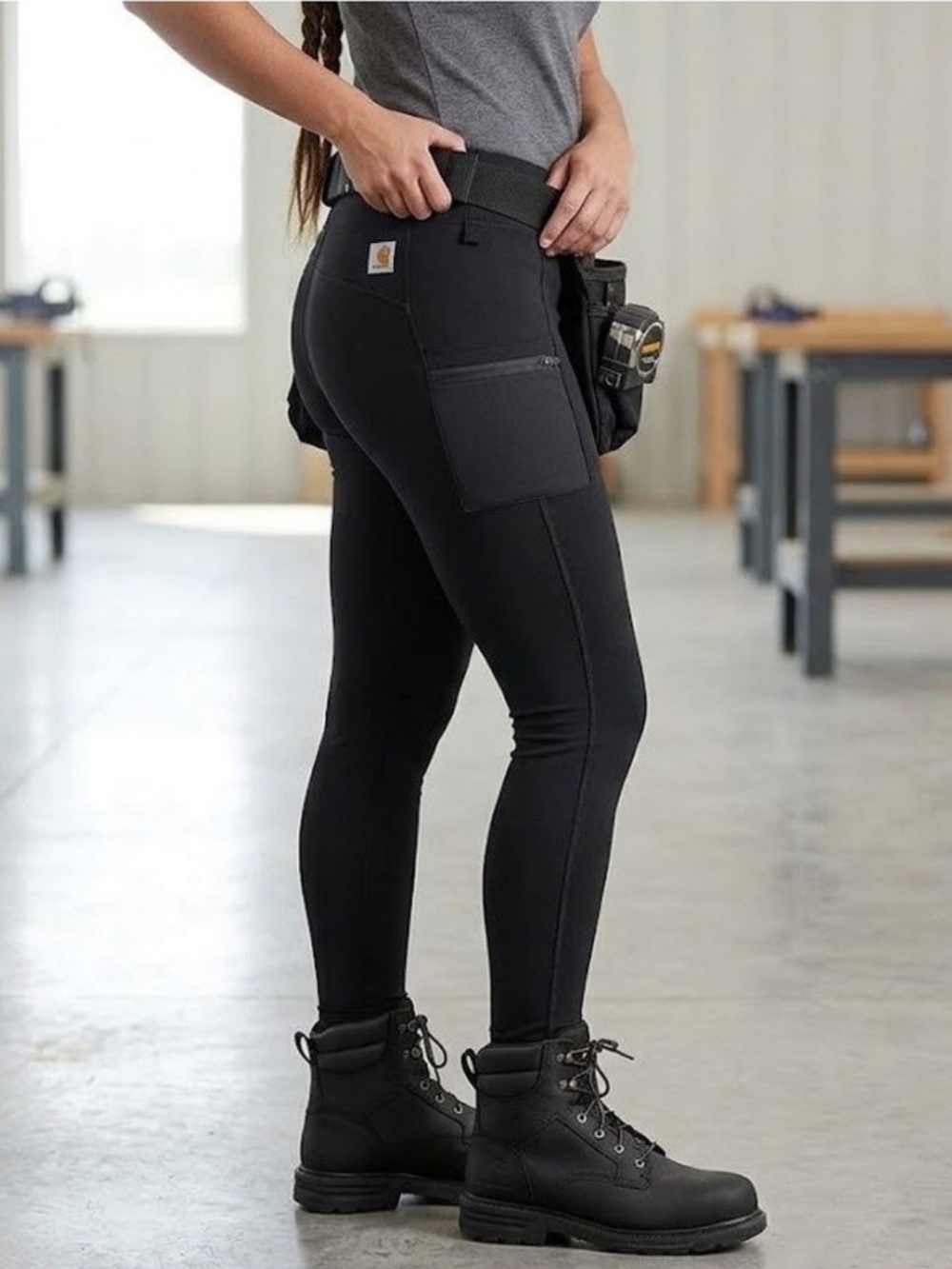 Carhartt Black Work Force Utility Fitted Stretchy Legging Gorpcore Pants